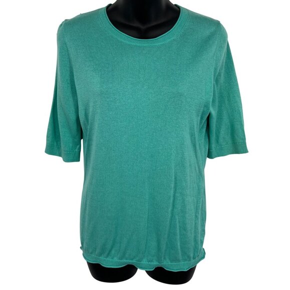 Banana Republic Silk Cashmere Womens Short Sleeve Top  Small 3/4 Sleeve New - Picture 1 of 9